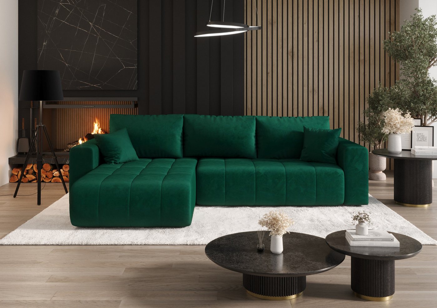 Kaiser Möbel Ecksofa Sofa L-form mit Schlaffunktion im Veloursstoff Monolith modernes MILO, L-Form,Samtweiche Veloursoberfläche,Wasserabweisender Stoff Monolith Kaiser Möbel Ecksofa Sofa L-form mit Schlaffunktion im Veloursstoff Monolith modernes MILO, L-Form,Samtweiche Veloursoberfläche,Wasserabweisender Stoff Monolith von Kaiser Möbel