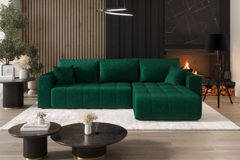 Kaiser Möbel Ecksofa Sofa L-form mit Schlaffunktion im Veloursstoff Monolith modernes MILO, L-Form,Samtweiche Veloursoberfläche,Wasserabweisender Stoff Monolith Kaiser Möbel Ecksofa Sofa L-form mit Schlaffunktion im Veloursstoff Monolith modernes MILO, L-Form,Samtweiche Veloursoberfläche,Wasserabweisender Stoff Monolith von Kaiser Möbel