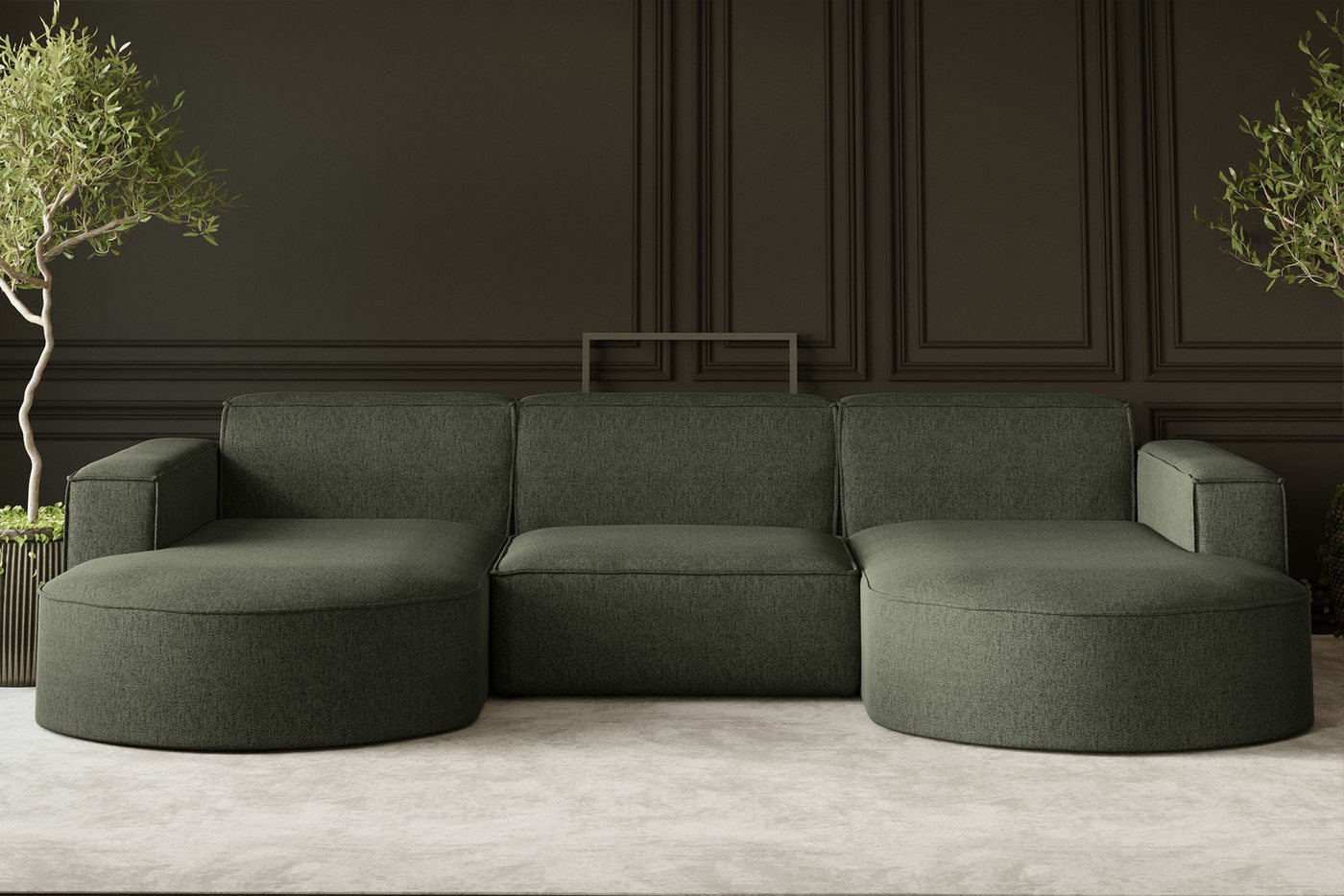 Kaiser Möbel Ecksofa Sofa U form, Couch MODENA U STUDIO stoff Neve, Poso, Quelle, Salvador Kaiser Möbel Ecksofa Sofa U form, Couch MODENA U STUDIO stoff Neve, Poso, Quelle, Salvador von Kaiser Möbel