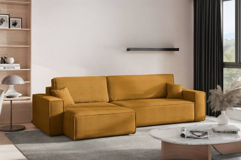 Kaiser Möbel Ecksofa mit schlaffunktion und bettkasten, Eckcouch BEST XL stoff Poso, Mit Bettfunktion und Bettzeugfach Kaiser Möbel Ecksofa mit schlaffunktion und bettkasten, Eckcouch BEST XL stoff Poso, Mit Bettfunktion und Bettzeugfach von Kaiser Möbel