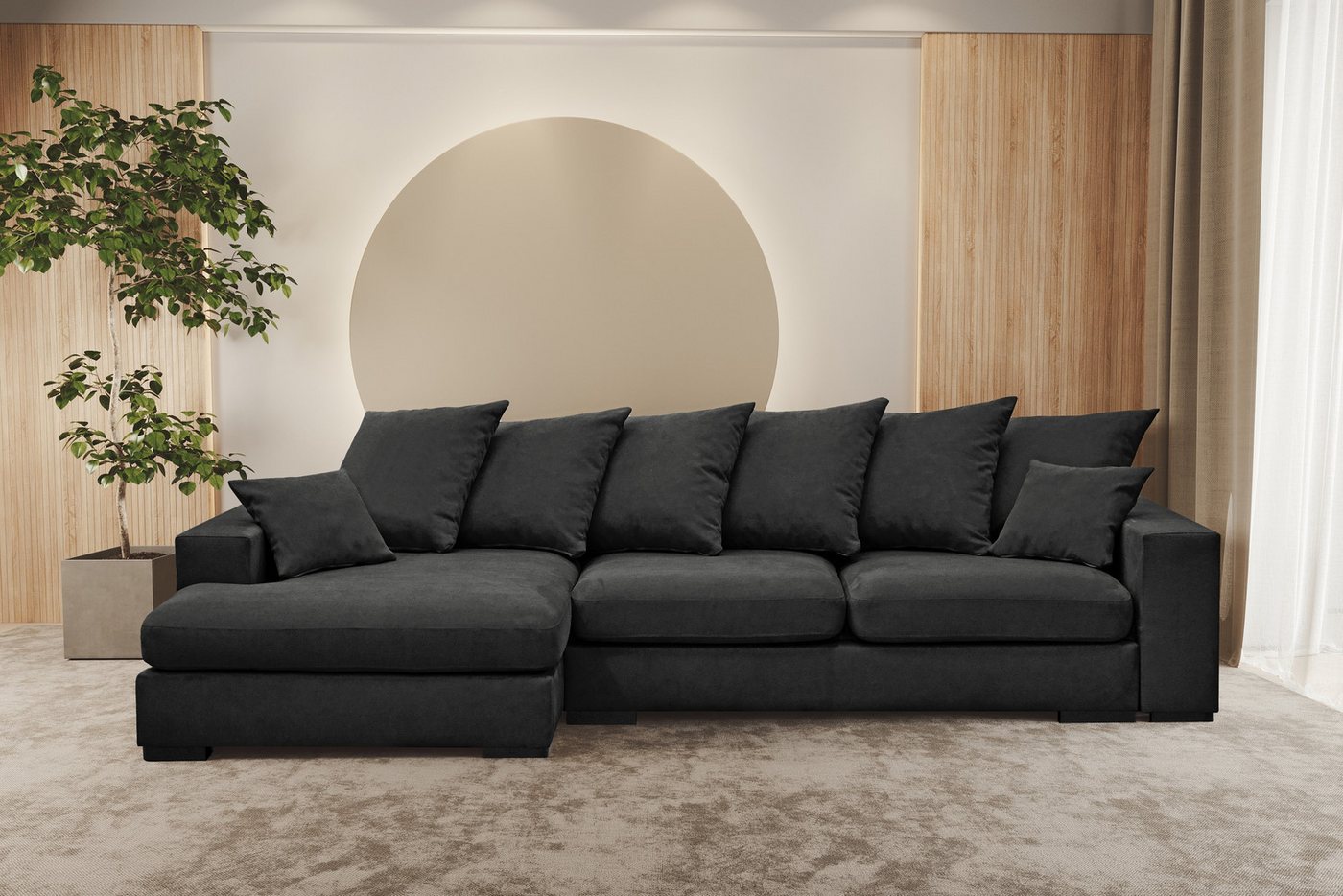 Kaiser Möbel Ottomane Ecksofa Sofa L-form, Couch L-form Gabon Ottomane Links/Rechts von Kaiser Möbel