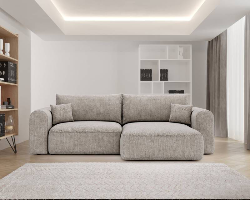 Kaiser Möbel Ottomane Ecksofa mit Schlaffunktion und bettkasten, NOVO Links/Rechts, mit Relaxfunktion von Kaiser Möbel