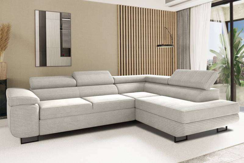 Kaiser Möbel Ecksofa Ecksofa mit schlaffunktion und bettkasten Eckcouch L-Form ATOMIC von Kaiser Möbel