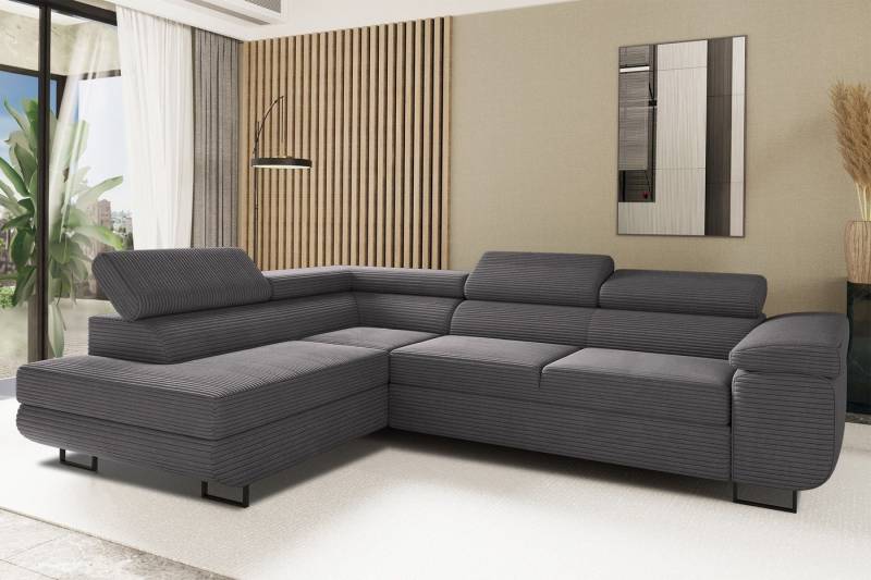 Kaiser Möbel Ecksofa Ecksofa mit schlaffunktion und bettkasten Eckcouch L-Form ATOMIC von Kaiser Möbel