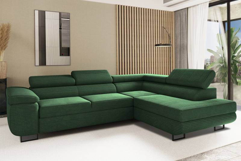 Kaiser Möbel Ecksofa Ecksofa mit schlaffunktion und bettkasten Eckcouch L-Form ATOMIC von Kaiser Möbel