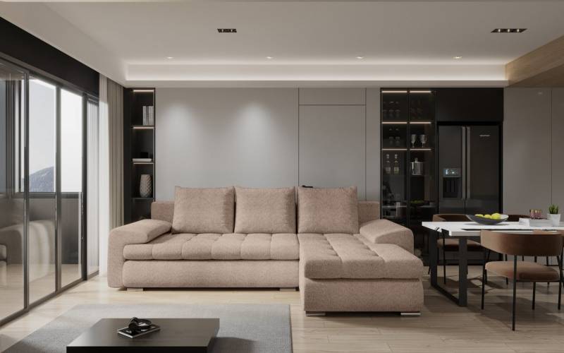 Kaiser Möbel Ecksofa Elegantes und modernes Ecksofa TOMI von Kaiser Möbel