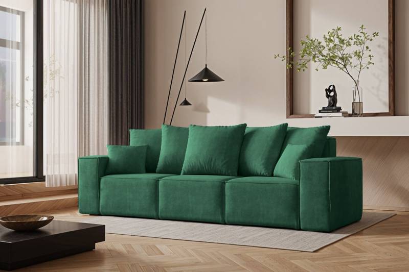 Kaiser Möbel Schlafsofa Sofa 3 Sitzer Ella Modern mit Schlaffunktion stoff Noel von Kaiser Möbel
