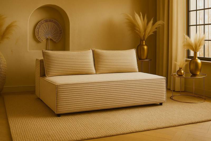 Kaiser Möbel Schlafsofa Sofa mit Bettkasten, DUO Cordstoff, Modernes Schlafsofa aus Cordstoff mit Bettkasten Kaiser Möbel Schlafsofa Sofa mit Bettkasten, DUO Cordstoff, Modernes Schlafsofa aus Cordstoff mit Bettkasten von Kaiser Möbel