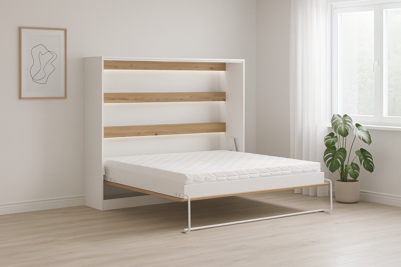 Kaiser Möbel Schrankbett Perfekt horizontales Bett mit Stil und Funktion Horizontal öffnend, moderne Front, platzsparend Kaiser Möbel Schrankbett Perfekt horizontales Bett mit Stil und Funktion Horizontal öffnend, moderne Front, platzsparend von Kaiser Möbel