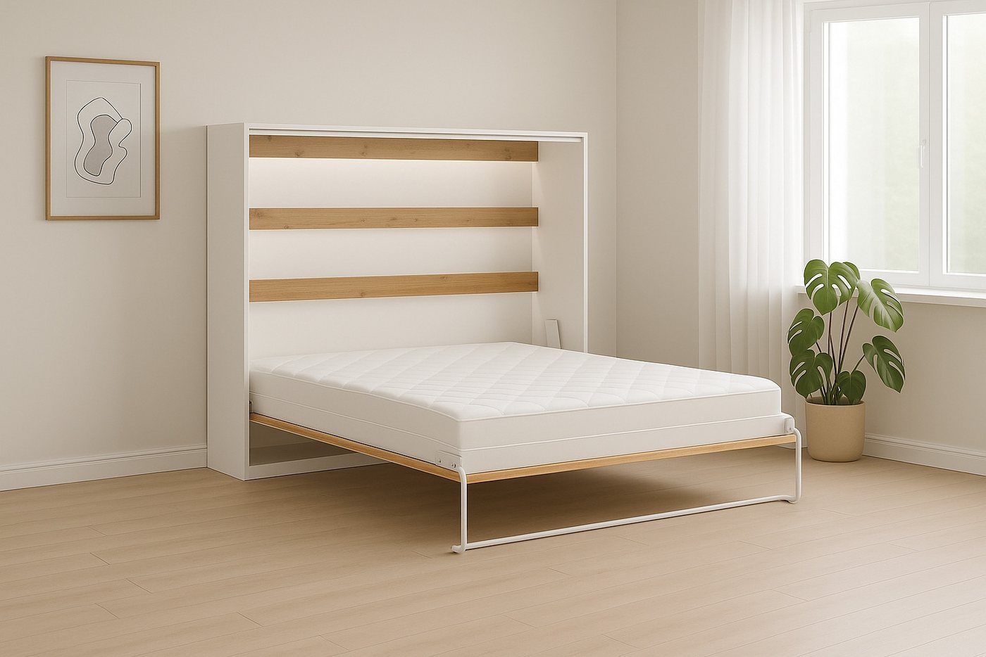 Kaiser Möbel Schrankbett Perfekt horizontales Bett mit Stil und Funktion Horizontal öffnend, moderne Front, platzsparend Kaiser Möbel Schrankbett Perfekt horizontales Bett mit Stil und Funktion Horizontal öffnend, moderne Front, platzsparend von Kaiser Möbel