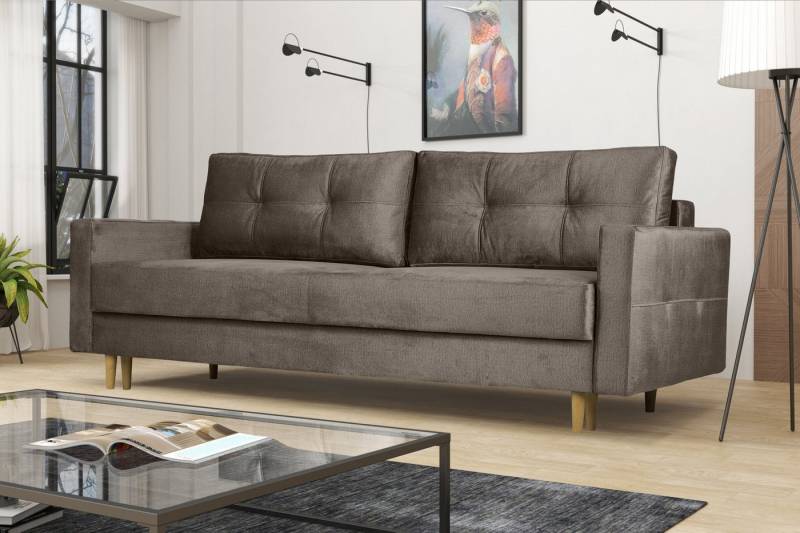 Kaiser Möbel Sofa Modernes Sofa Floro - 3-Sitzer mit Schlaffunktion von Kaiser Möbel