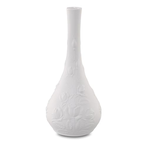 Goebel Kaiser Porzellan Rosengarten Vase aus Biskuitporzellan, in der Farbe Weiß, Maße: 26,5 x 11cm, 14-001-30-9 von Kaiser