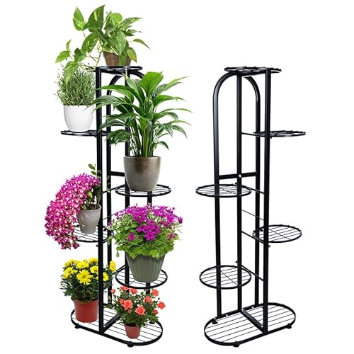 Eleganter Pflanzenständer aus Metall – Blumenregal mit 7 Ebenen für drinnen & draußen – stabiler Blumenständer für Wohnzimmer, Balkon & Garten Eleganter Pflanzenständer aus Metall – Blumenregal mit 7 Ebenen für drinnen & draußen – stabiler Blumenständer für Wohnzimmer, Balkon & Garten von Kaiser für den Garten