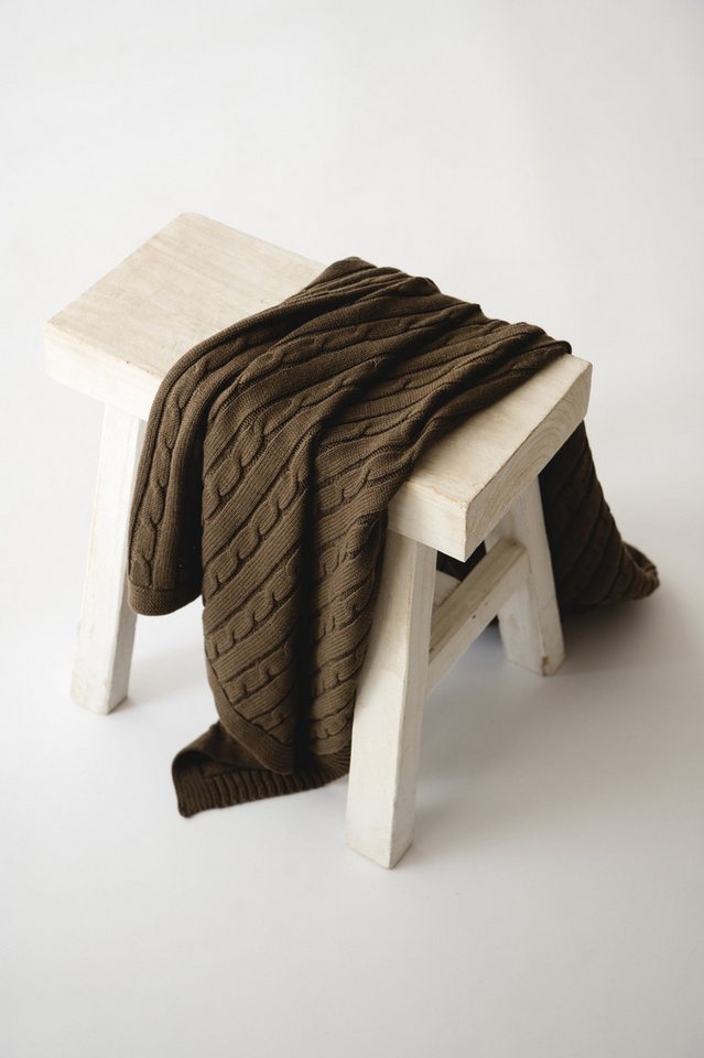 Babydecke Cable Knitt Babydecke Strick, Kaiser von Kaiser