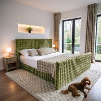 Boxspringbett mit bettkasten, matratze, topper, blanket stoff Bubble 180x200 cm Olive Boxspringbett mit bettkasten, matratze, topper, blanket stoff Bubble 180x200 cm Olive von Kaiser