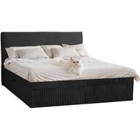 Boxspringbett mit bettkasten und topper trento, ohne Bein stoff Plüsch Cord 120x200 cm Schwarz Boxspringbett mit bettkasten und topper trento, ohne Bein stoff Plüsch Cord 120x200 cm Schwarz von Kaiser