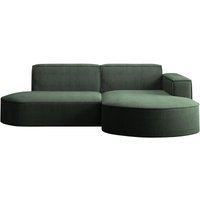 Kaiser - Ecksofa Designer modena studio stoff Dicker cord Poso Dunkelgrün Rechts von Kaiser