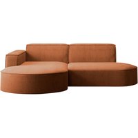 Kaiser - Ecksofa Designer modena studio stoff Dicker cord Poso Ziegel Links von Kaiser