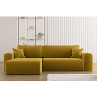 Kaiser - Ecksofa mit Schlaffunktion und Stauraum für Bettzeug, L-förmiges Sofa, Capri Stoff Poso Gelb Links Kaiser - Ecksofa mit Schlaffunktion und Stauraum für Bettzeug, L-förmiges Sofa, Capri Stoff Poso Gelb Links von Kaiser