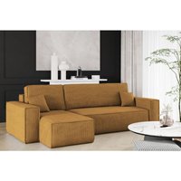 Ecksofa mit schlaffunktion und bettkasten, Eckcouch BEST stoff Poso Dicker Cord von Kaiser