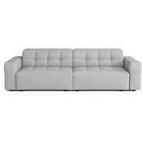 Elegantes 2-Sitzer-Sofa Bergamo Stoff Megan und Bluvel Megan Hellgrau 244 cm von Kaiser