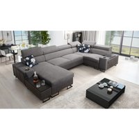 Kaiser - Großes Ecksofa für das Wohnzimmer mit Bar und Schlaffunktion melody iv mini Tauro/Freya Graphit/Dunk Kaiser - Großes Ecksofa für das Wohnzimmer mit Bar und Schlaffunktion melody iv mini Tauro/Freya Graphit/Dunk von Kaiser