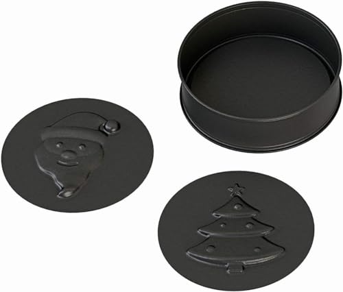 ORIGINAL KAISER Kaiser 3-in-1 Motiv Springform Weihnachten sehr Gute Antihaftbeschichtung attraktive Designs zum einfachen Dekorieren 3in1 Funktionalität, Stahl, black, 26 cm, 3-Einheiten ORIGINAL KAISER Kaiser 3-in-1 Motiv Springform Weihnachten sehr Gute Antihaftbeschichtung attraktive Designs zum einfachen Dekorieren 3in1 Funktionalität, Stahl, black, 26 cm, 3-Einheiten von ORIGINAL KAISER