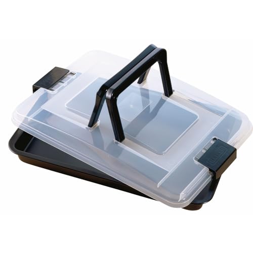Original Kaiser Inspiration Backblech mit Deckel, Kuchen Transportbox, Backblech mit Transporthaube und klappbarem Griff 42 x 29 x 4 cm, praktisches Frischalten und Aufbewahren, Made in Germany von ORIGINAL KAISER