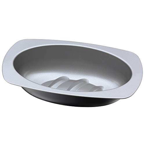 Original Kaiser Inspiration Brotbackform oval 32 cm, Backform Brot für 750g Brote, Kastenform Kuchen Brote, antihaftbeschichtet, sauerteigbeständig, Griffrand, Anthrazit/Schwarz von ORIGINAL KAISER