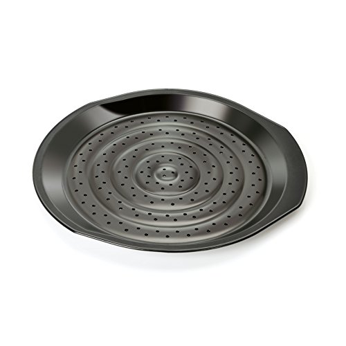 ORIGINAL KAISER Kaiser Delicious Crossini Pizzaform 37 x 35 x 2,5 cm, Kohlenstoffstahl, Schwarz von ORIGINAL KAISER
