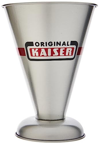 Original Kaiser Patisserie Messbecher Metall 250 ml, trichterförmig, 7 integrierte Skalierung, einfaches Abmessen, spülmaschinengeeignet von ORIGINAL KAISER