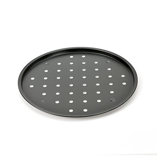 ORIGINAL KAISER Pizzaform Delicious mit Thermolochung Ø32cm, Legierter Stahl, Schwarz, 28 x 28 x 13 cm von ORIGINAL KAISER