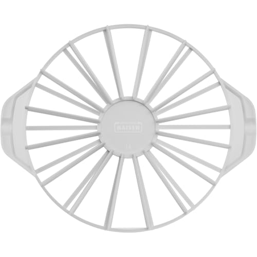 Original Kaiser Classic Torten-Einteiler Kunststoff 31,5 cm, Tortenteiler, Kuchenteiler von 14 oder 16 gleichgroßen Stücken, Torteneinteiler beidseitig verwendbar, Weiß von ORIGINAL KAISER