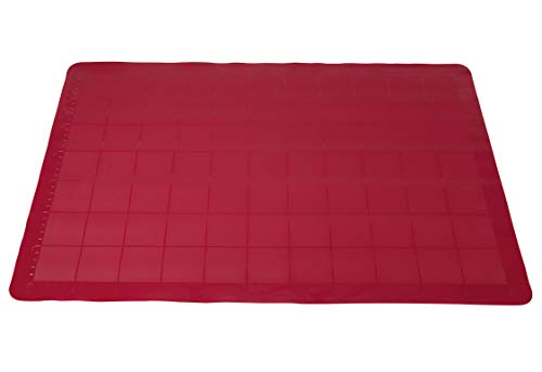 Original Kaiser Original Kaiserflex Red XL-Silikon-Ausrollmatte 60 x 40 cm, Silikonmatte, Teigmatte, 100% Silikon, spülmaschinengeeignet, hitzebeständig, wiederverwendbar von ORIGINAL KAISER