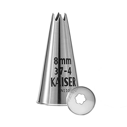 Original Kaiser Sterntülle 8 mm, Spritztülle, Edelstahl rostfrei, falz- und randfrei von ORIGINAL KAISER