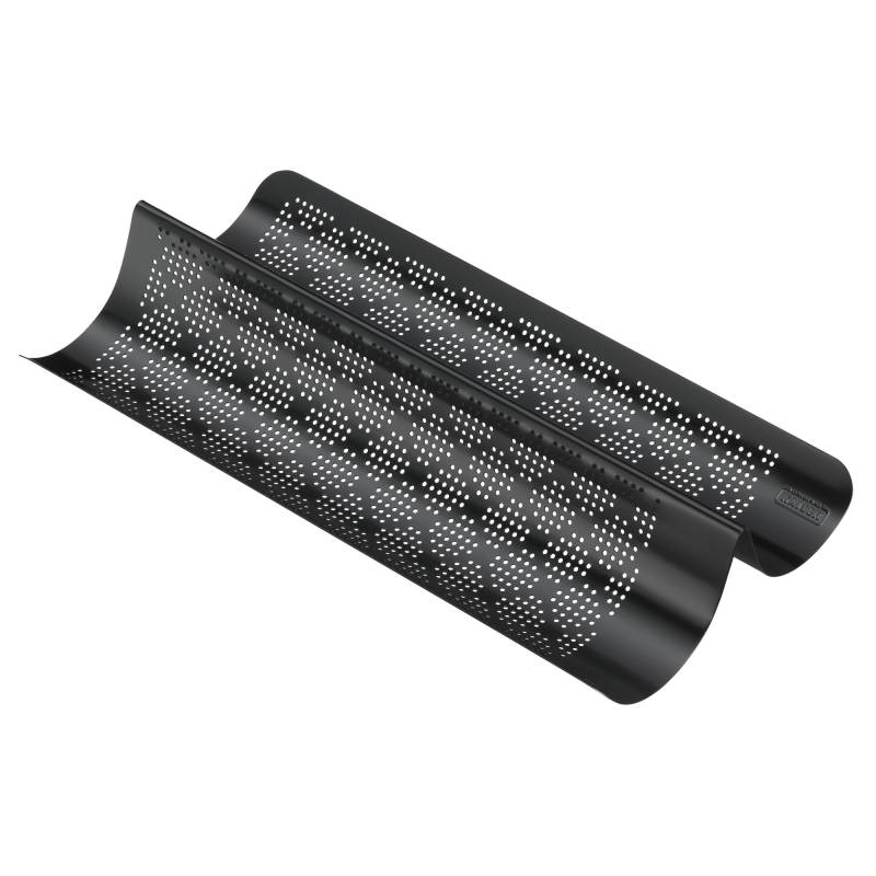 Kaiser Baguettform Inspiration perforiert in schwarz von Kaiser