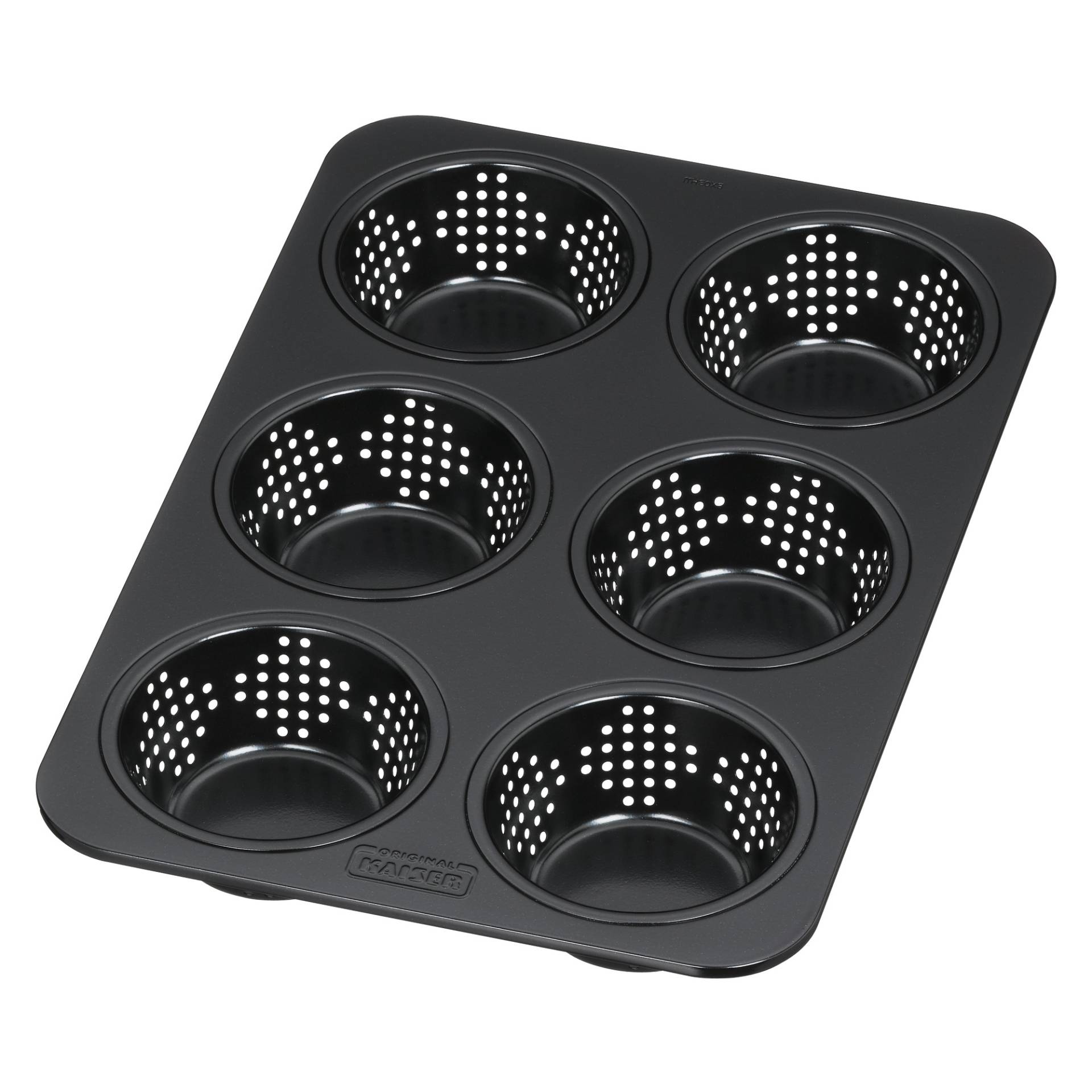 Kaiser Brötchenform Inspiration perforiert in schwarz von Kaiser