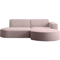 Kaiser - Ecksofa Designer modena studio stoff Dicker cord Poso Rosa Rechts von Kaiser