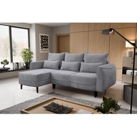 Kaiser - Ecksofa Selio mit Schlaffunktion und Bettzeugcontainer Grau Links von Kaiser