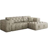 Kaiser - Freistehendes Ecksofa, stark gesteppt, weich, elegant lux stoff Whisper Rechts Creme Kaiser - Freistehendes Ecksofa, stark gesteppt, weich, elegant lux stoff Whisper Rechts Creme von Kaiser