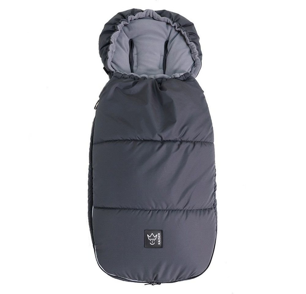 Kaiser Fußsack Lukky - Schwarz, Winter Fußsack für joie Kinderwagen & Buggy Baby Fleece Winterfußsack von Kaiser