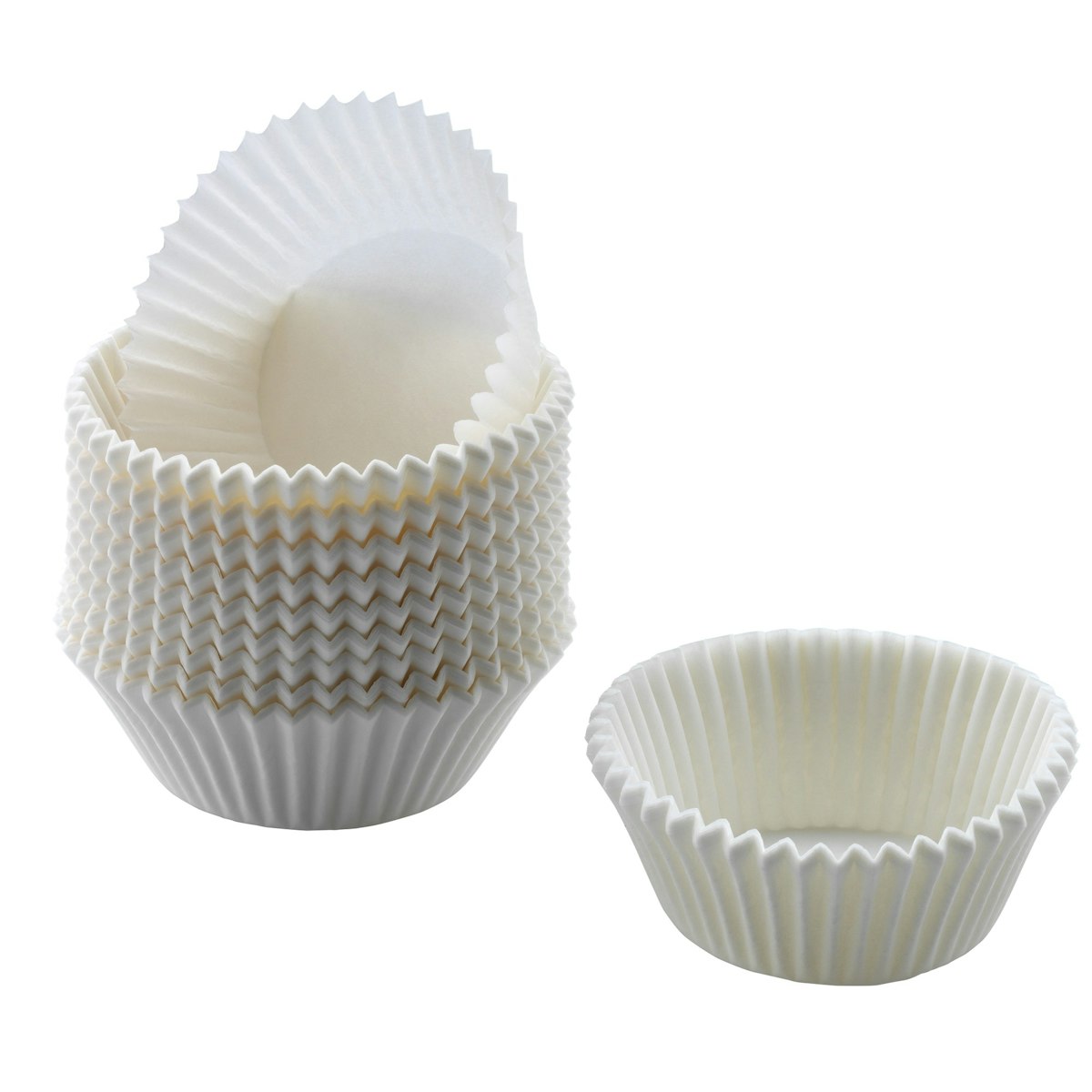 Kaiser Mini-Muffin-Papierbackförmchen-Set 200 Stück weiß Creativ Kaiser Mini-Muffin-Papierbackförmchen-Set 200 Stück weiß Creativ von KAISER