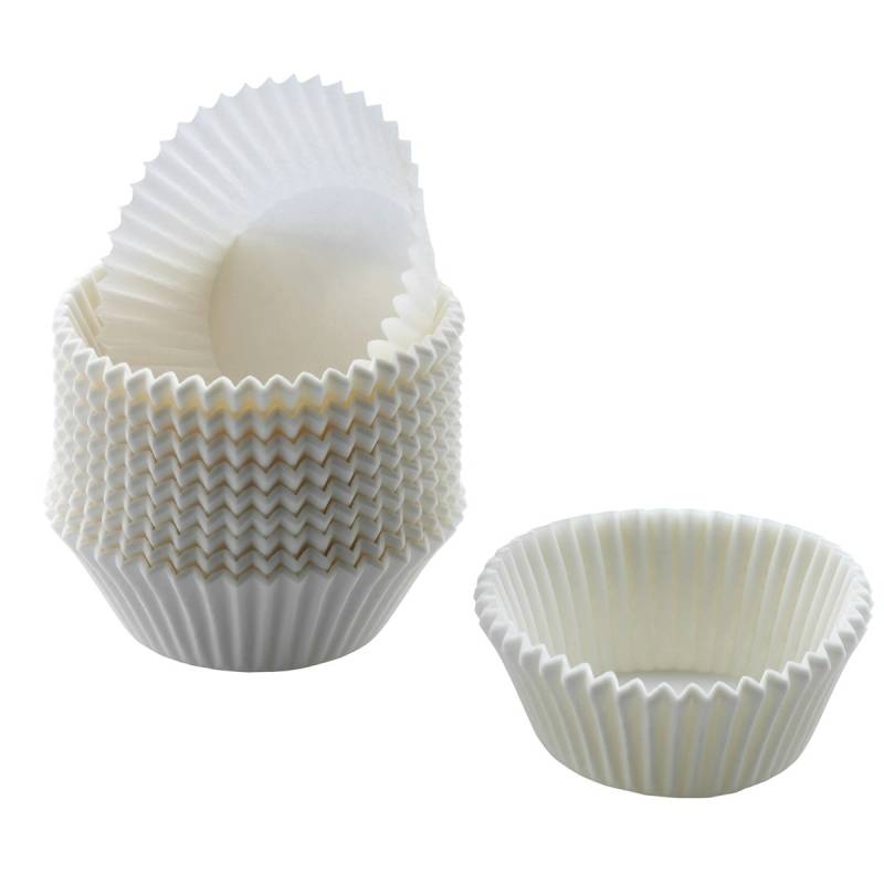Kaiser Mini-Muffin-Papierbackförmchen-Set 200 Stück weiß Creativ von KAISER
