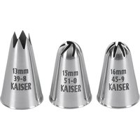 Kaiser Profi-Tüllensortiment Patisserie Edelstahl 3teilig von Kaiser