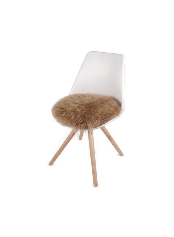 Kaiser Sitzauflage SCHAF-/LAMMFELL- Sitzauflagen, 35 cm rund, Fb. Cappuccino von Kaiser