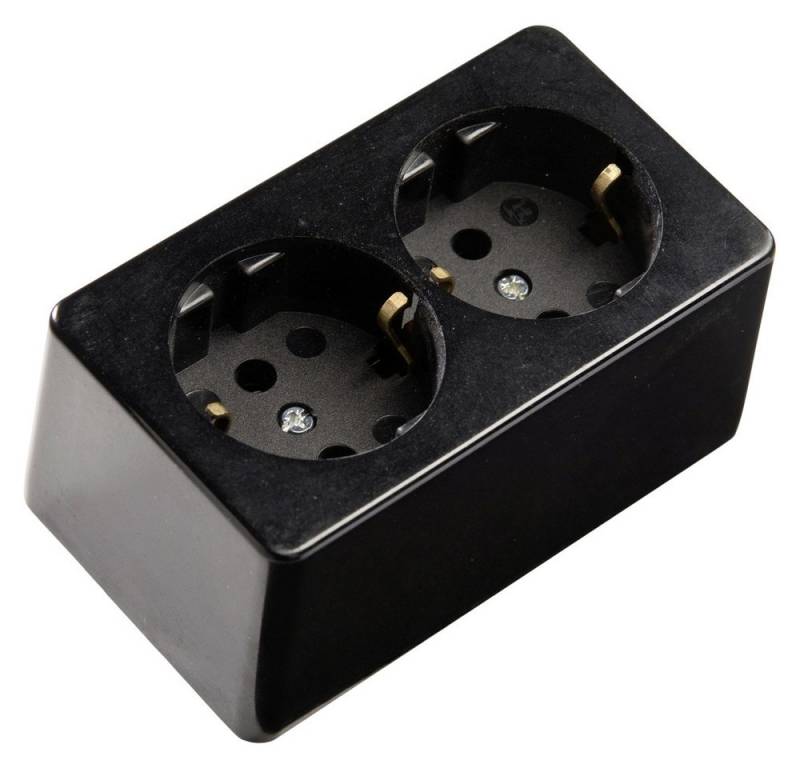 Martin Kaiser Steckdose Martin Kaiser 715/sw Aufputz-Steckdose 1er Set IP20 Schwarz von Martin Kaiser