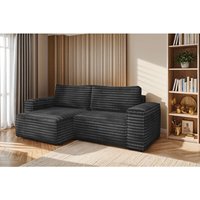 L-förmiges Bohoo-Ecksofa mit Schlaffunktion stoff Velo Dunkelgrau Links L-förmiges Bohoo-Ecksofa mit Schlaffunktion stoff Velo Dunkelgrau Links von Kaiser