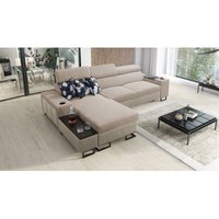 Luxuriöses, komfortables, modernes Ecksofa melody i maxi Tauro/Freya Beige/Dunkelbeige Links von Kaiser