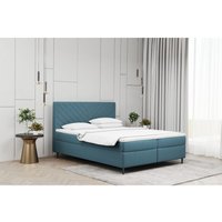 Möbel Boxspringbett mit matratze und bettkasten, Schlafbett Vero Blau 140x200 cm - Kaiser Möbel Boxspringbett mit matratze und bettkasten, Schlafbett Vero Blau 140x200 cm - Kaiser von Kaiser