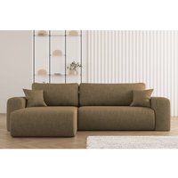 Möbel Ecksofa mit Schlaffunktion, L-förmiges Sofa,Capri Stoff Neve Rechts Hellbraun - Kaiser Möbel Ecksofa mit Schlaffunktion, L-förmiges Sofa,Capri Stoff Neve Rechts Hellbraun - Kaiser von Kaiser
